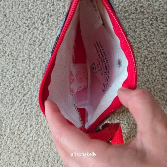 Lands' End NEW Canvas Plaid Wristlet Clutch - Picture 4 of 6